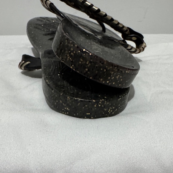 Jack Rogers Black and Gold Sandals - Picture 4 of 4